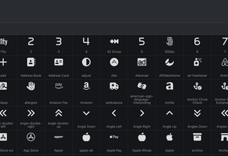 Screenshot des SVG Icon Picker Widgets im Contao Backend